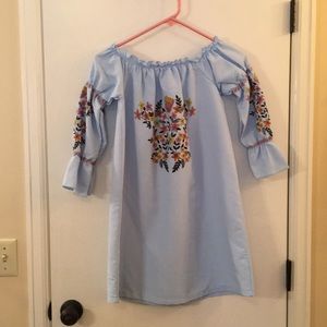 Lightweight blue dress